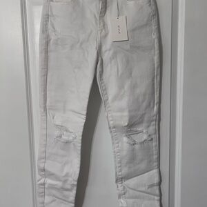 Cello White Distressed Jeans SZ9 NWT